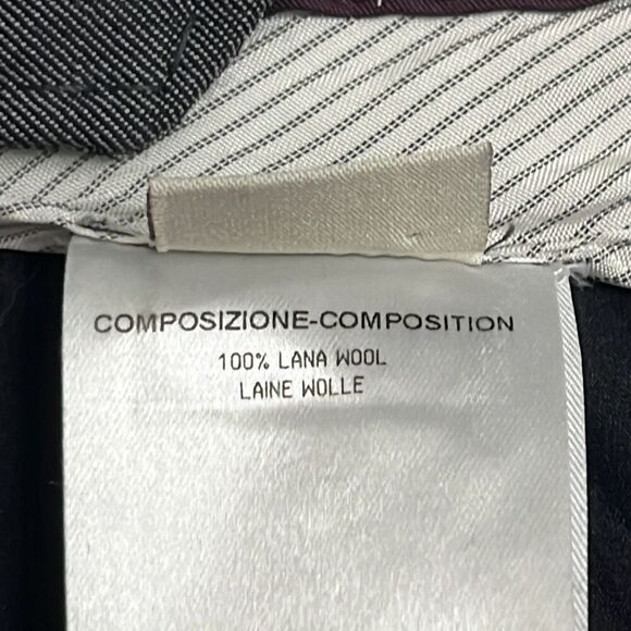 Stella McCartney 40 US 4 100% Wool Dress Pants Gray Zipper Pockets Wide Leg - Picture 9 of 12